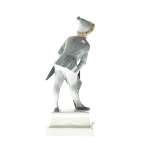 Porcelænsfigur med paraply fra Royal Copenhagen (str. 18 cm)
