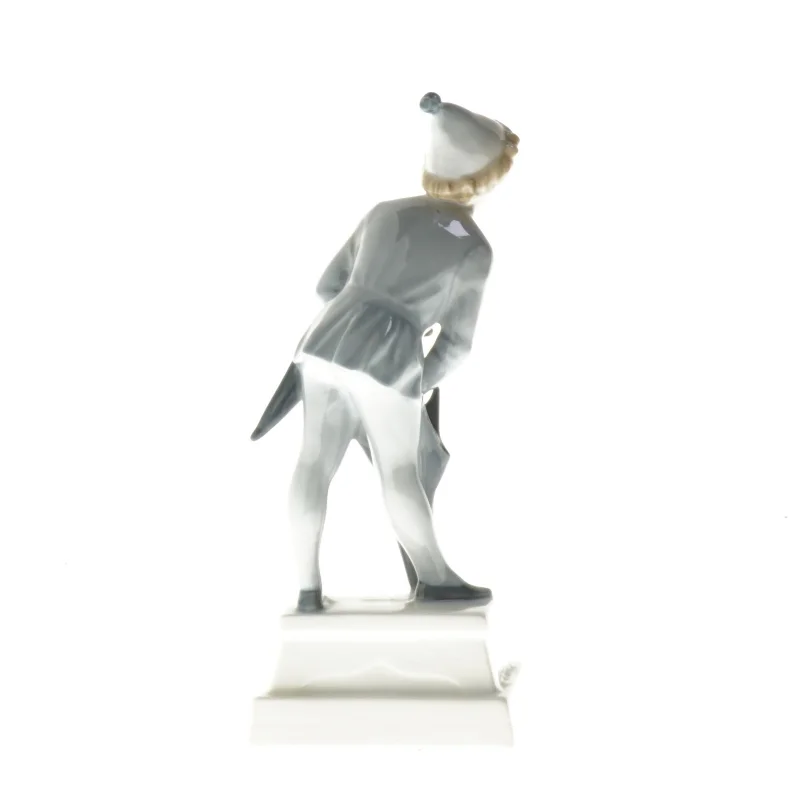 Porcelænsfigur med paraply fra Royal Copenhagen (str. 18 cm)