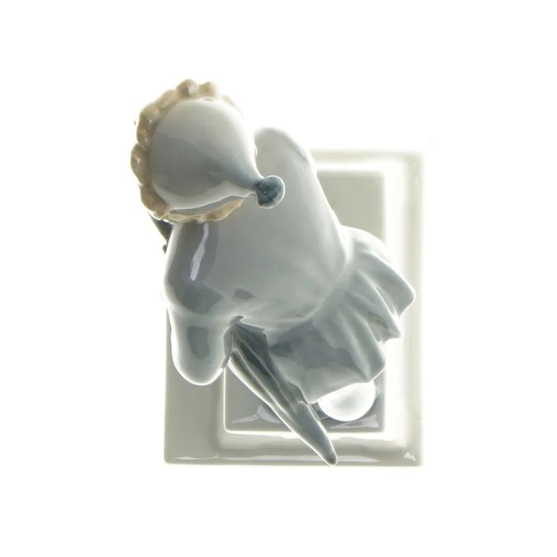 Porcelænsfigur med paraply fra Royal Copenhagen (str. 18 cm)