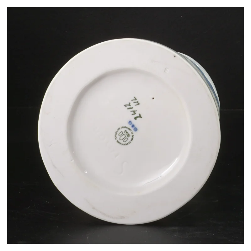 Porcelænsfigur af far med barn fra B&G (str. 21 cm)