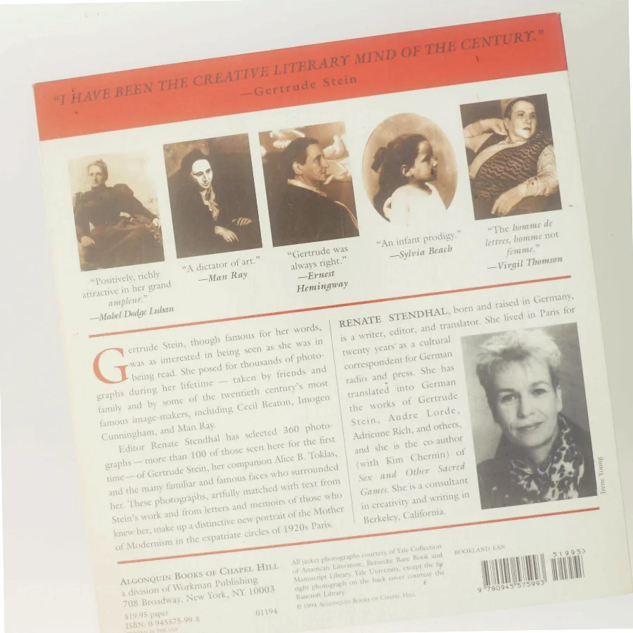 Gertrude Stein : in words and pictures : a photobiography af Renate Stendhal (Bog)