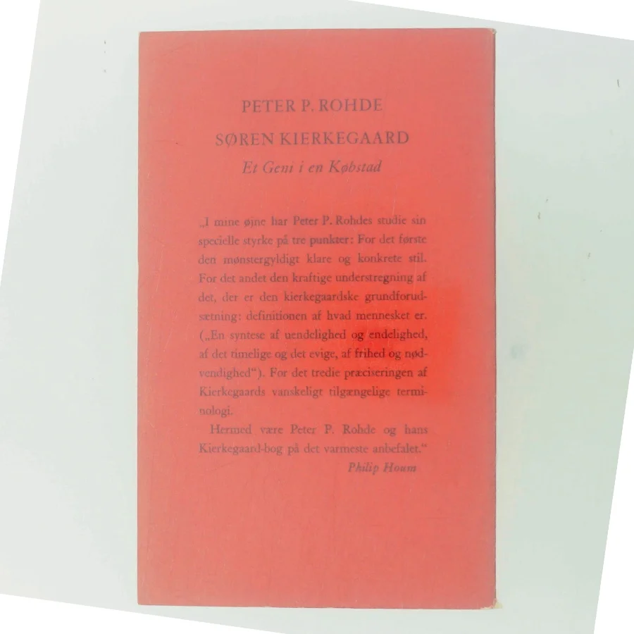 Søren Kierkegaard: Et Geni i en Købstad af Peter P. Rohde (Bog)