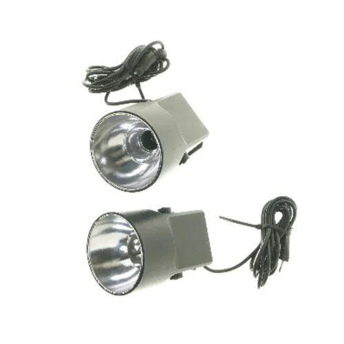 Par af sorte spotlights (str. Ø 11x21 cm)