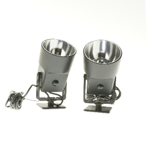 Par af sorte spotlights (str. Ø 11x21 cm)