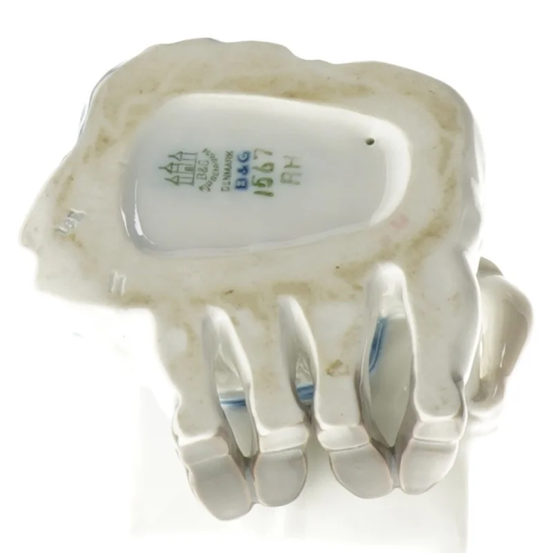 Porcelænsfigur af børn, der læser fra B&G (str. 11 cm)