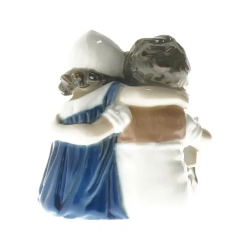 Porcelænsfigur af børn, der læser fra B&G (str. 11 cm)