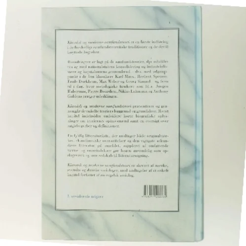 Klassisk og moderne samfundsteori (Bog)