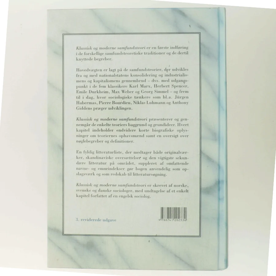 Klassisk og moderne samfundsteori (Bog)