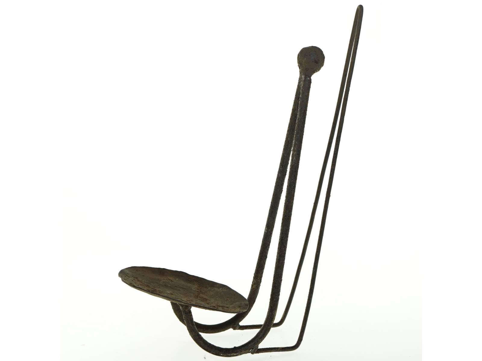 Antik jernlysestage (str. H. 29 cm)