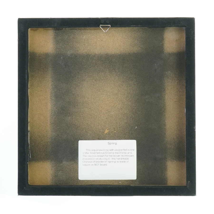 Lakmaleri med kobberfolie (str. 30 x. 30 cm)