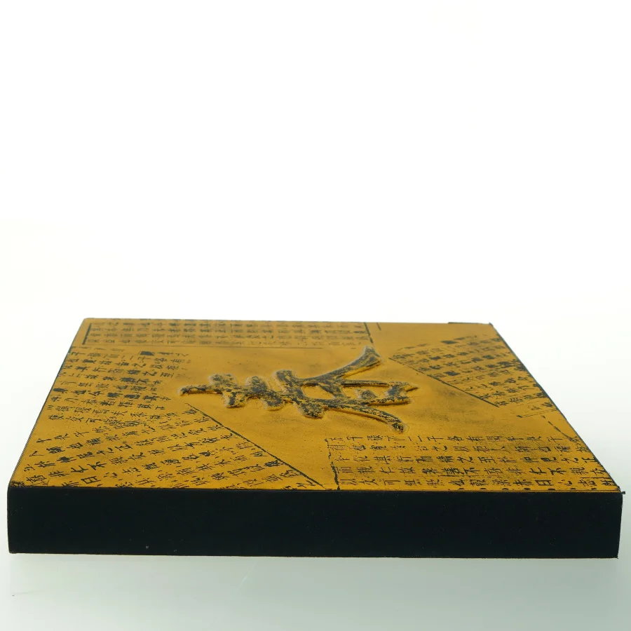 Lakmaleri med kobberfolie (str. 30 x. 30 cm)