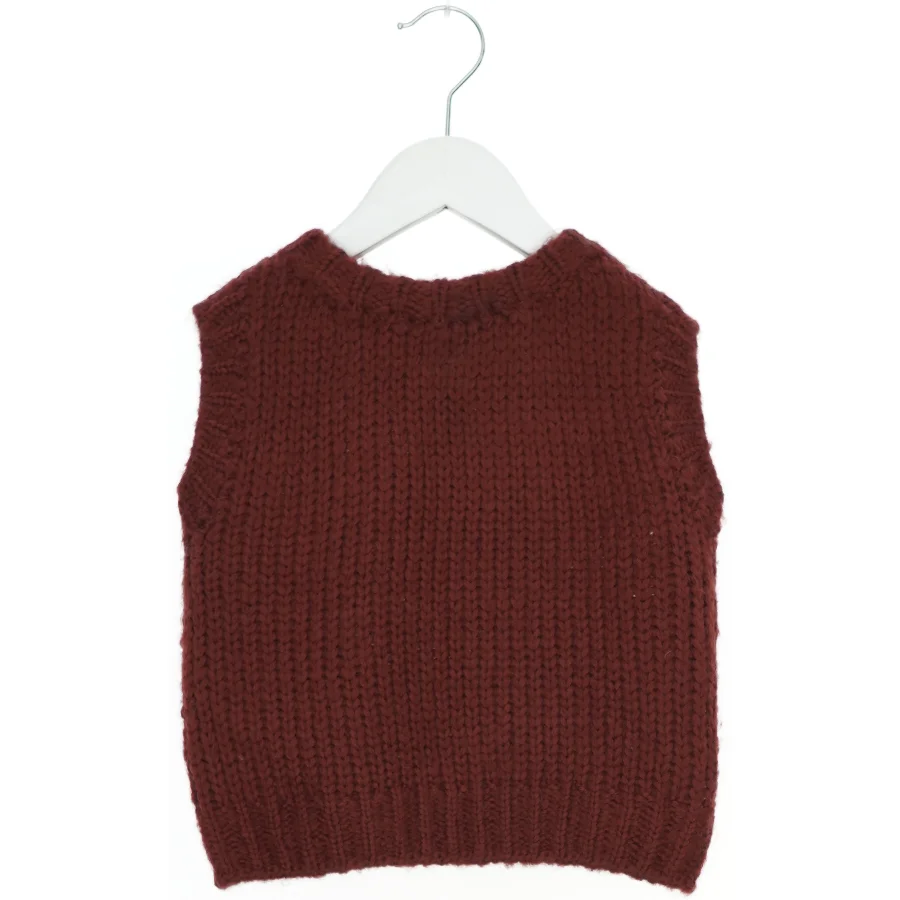 Strikket vest fra The New (str. 110)