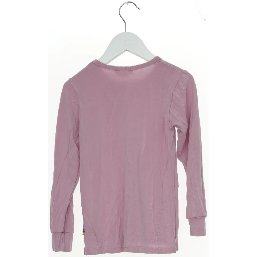 Langærmet lyserød trøje til børn fra Joha (str. 116)