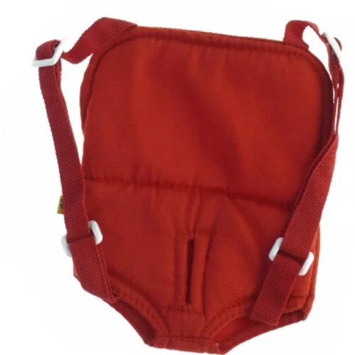 Rød dukke bæresele fra Build a Bear (str. 17 x, 14 cm)