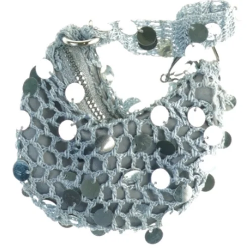 Hæklet taske med palliet detaljer fra Build a Bear (str. 11 x 7 cm)