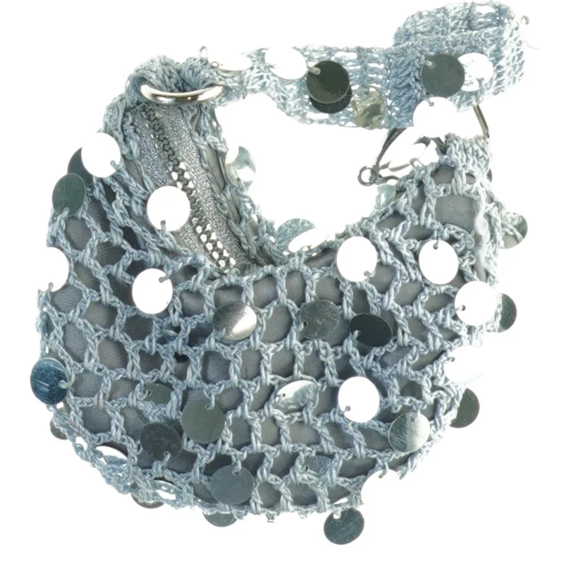 Hæklet taske med palliet detaljer fra Build a Bear (str. 11 x 7 cm)