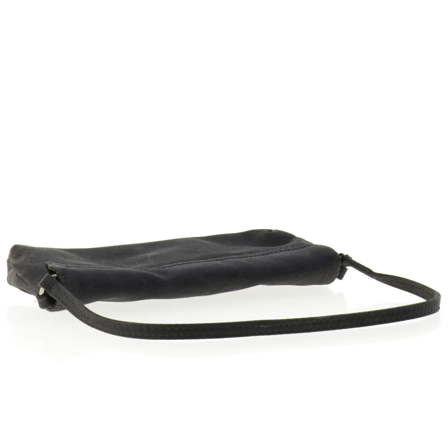Mørkegrå satin clutch med skulderrem fra Accessorize (str. 24 x 11 cm)