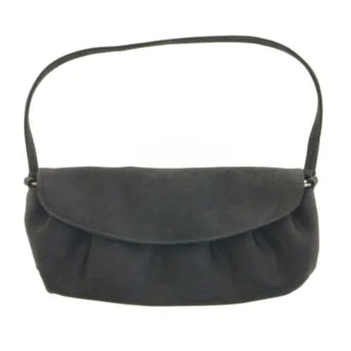 Mørkegrå satin clutch med skulderrem fra Accessorize (str. 24 x 11 cm)