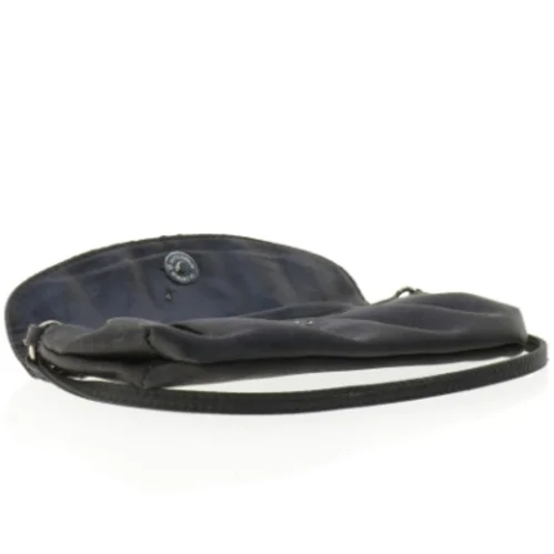 Mørkegrå satin clutch med skulderrem fra Accessorize (str. 24 x 11 cm)