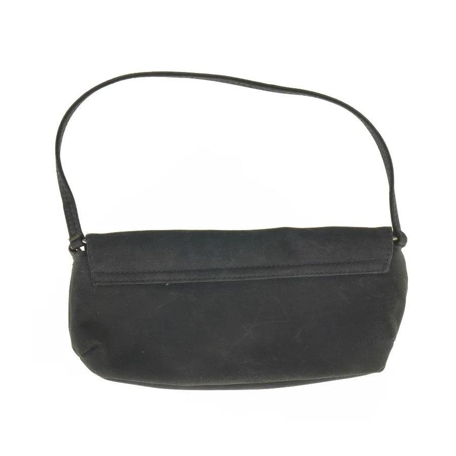 Mørkegrå satin clutch med skulderrem fra Accessorize (str. 24 x 11 cm)