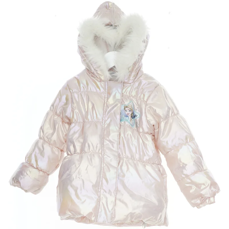 Pige vinterjakke med hætte fra Disney (str. 110)
