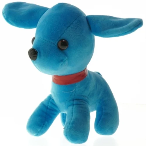 Blå plys-legetøjsdyr (str. 21 cm)