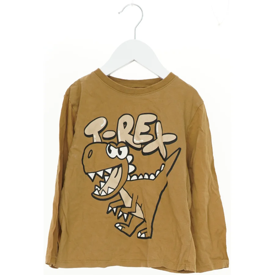 Langærmet T-shirt med T-Rex print fra H&M (str. 116)