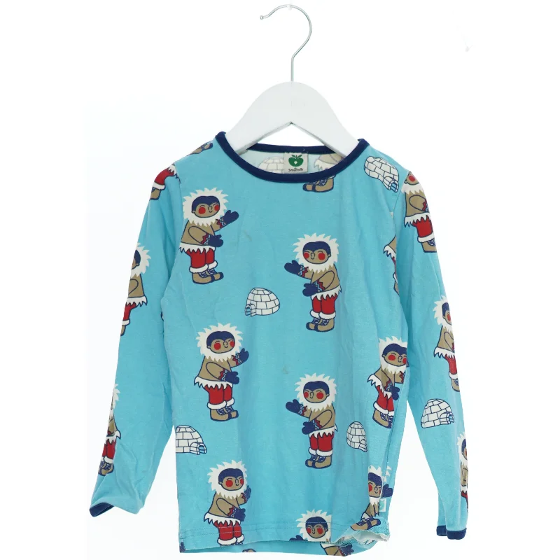 Langærmet bluse med inuit og igloer fra Småfolk (str. 104)