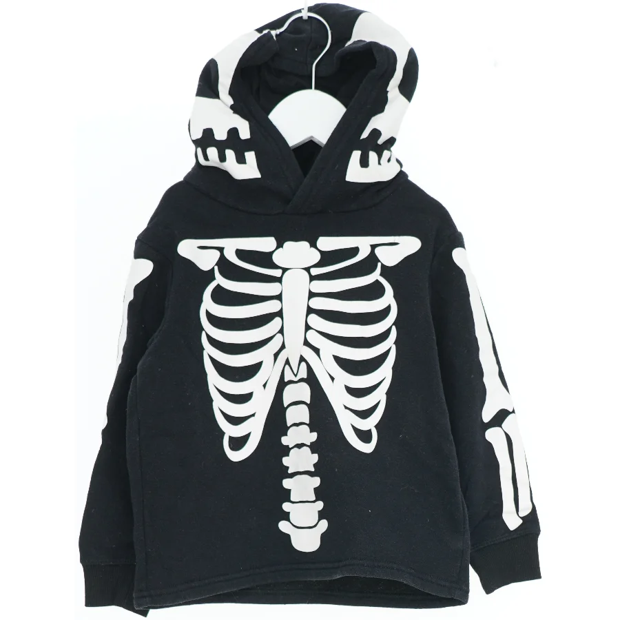 Børnehættetrøje med skeletdesign fra H&M (str. 104)