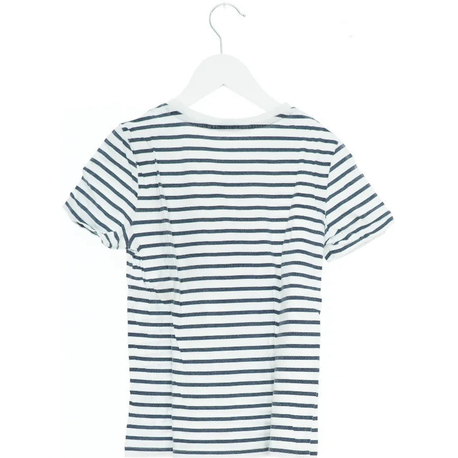 Stribet t-shirt med dinosaurmotiv i palietter fra H&M (str. 140)