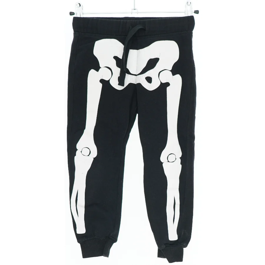 Børne sweatpants med skeletmønster fra H&M (str. 104)