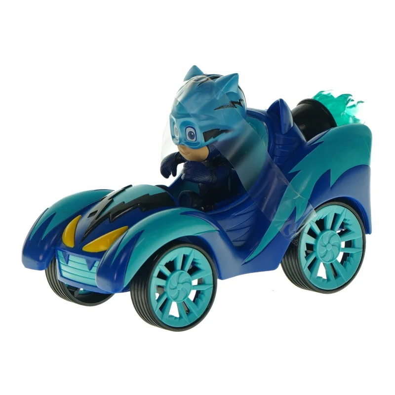 Racerbil med figur (str. L 17 cm)