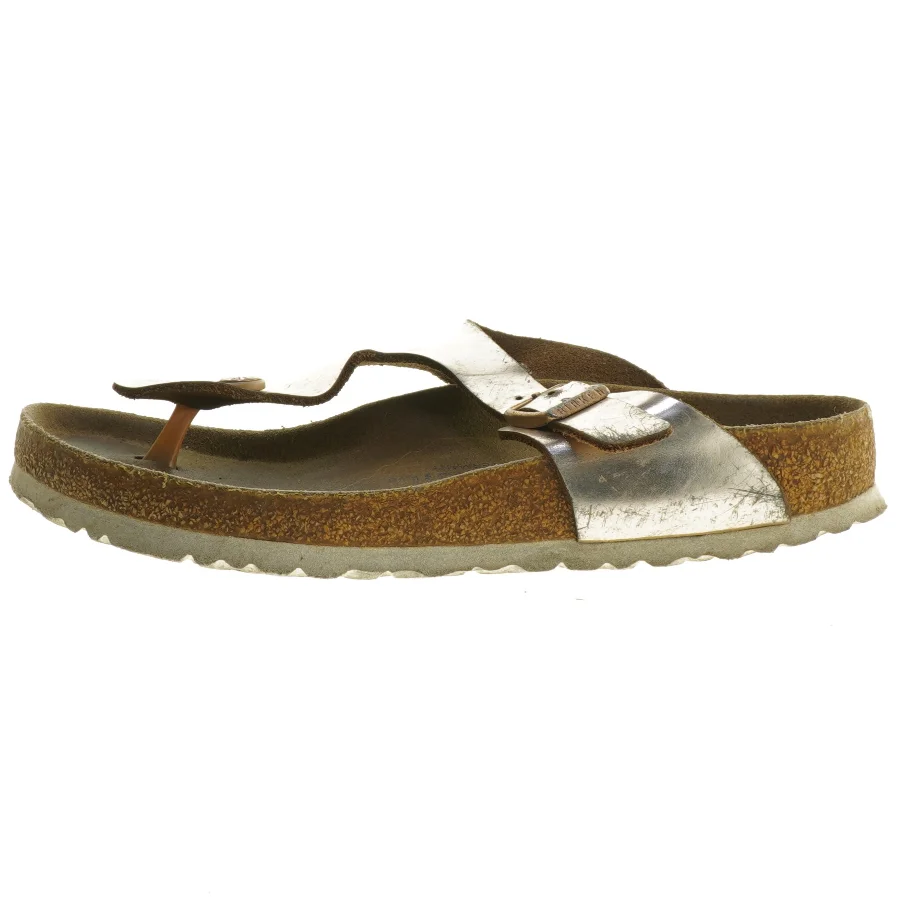 Sandaler i stålfarve, størrelse 39 fra Birkenstock (str. 39 )