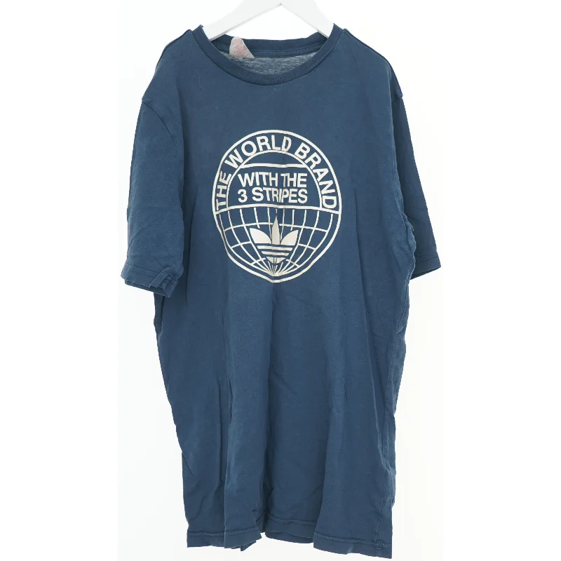 Blå Adidas T-shirt med logo fra Adidas (str. 176)
