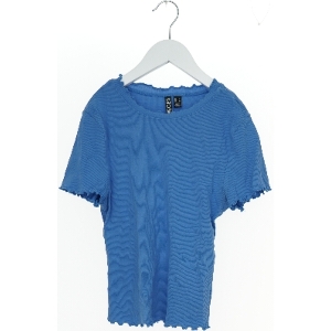 Blå T-shirt til salg fra Pieces (str. XS)
