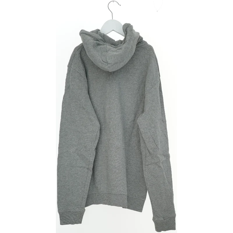 Grå hættetrøje med broderet logo fra Les Deux (str. S)