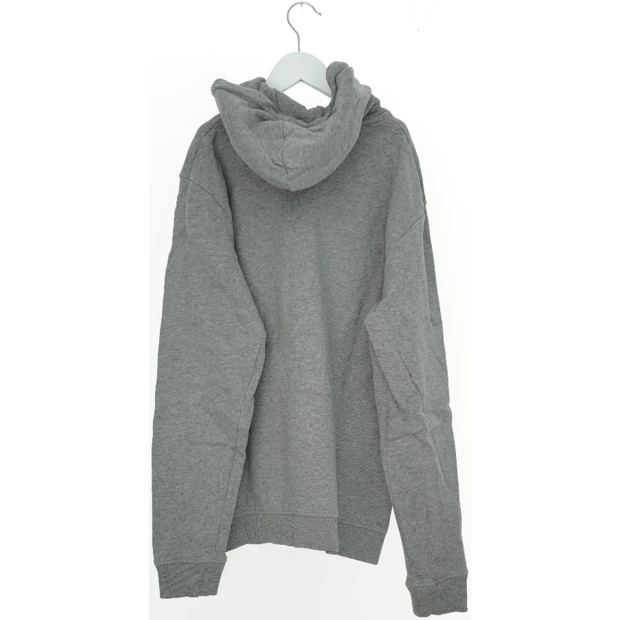 Grå hættetrøje med broderet logo fra Les Deux (str. S)