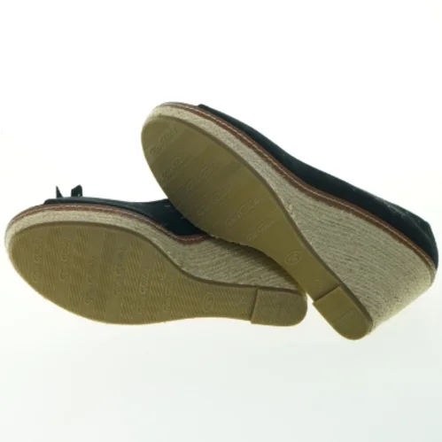 Sorte espadriller med kilehæl fra Tom Tailor (str. 43 )