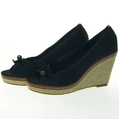 Sorte espadriller med kilehæl fra Tom Tailor (str. 43 )