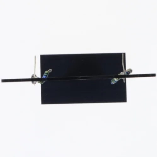 Farverige glasperleøreringe (str. 5 cm)