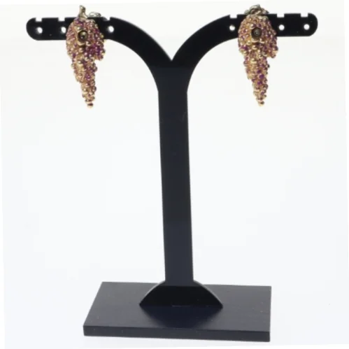 Vindrueklase øreringe (str. 3 x 1 cm)