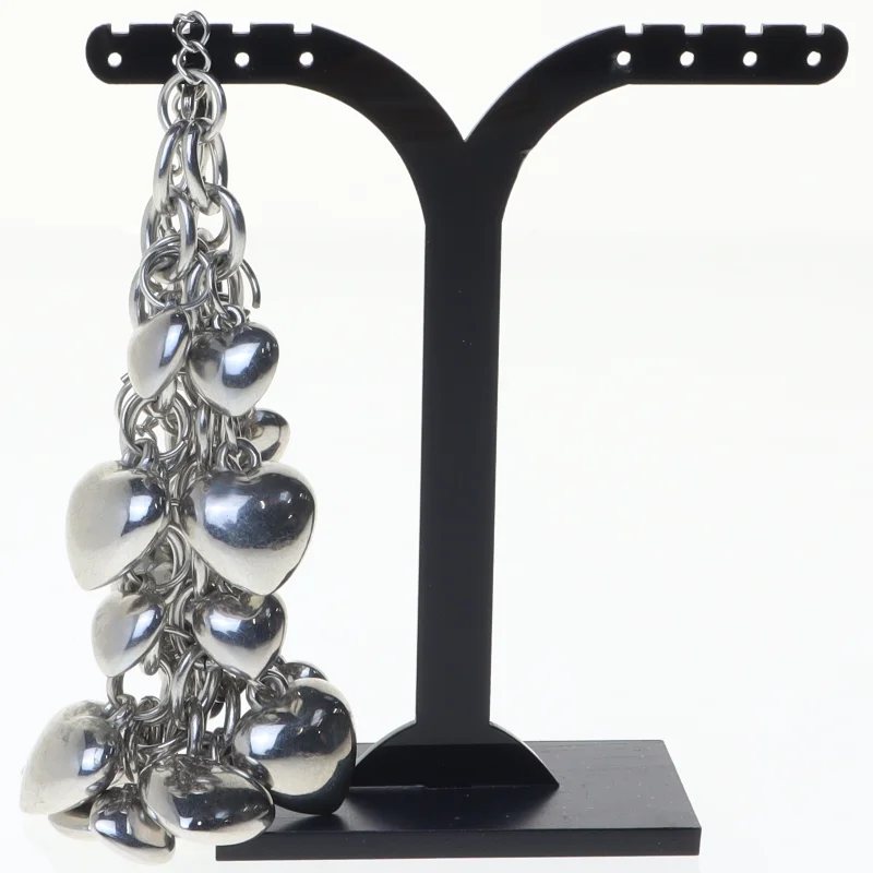 Armbånd? med hjertevedhæng (str. 26 cm)