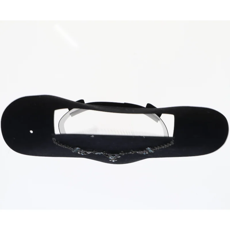 Damehalskæde med blå sten (str. 48 cm)