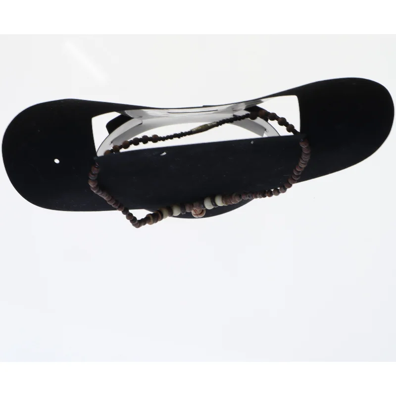 Træperlekæde med vedhæng (str. 42 cm)