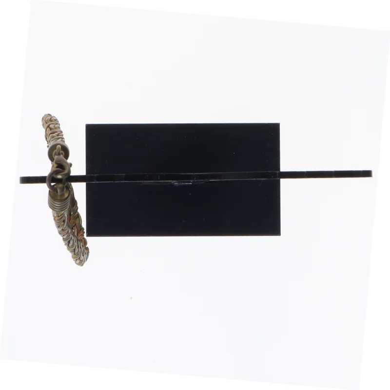 Guldfarvet fletarmbånd (str. 19 cm)