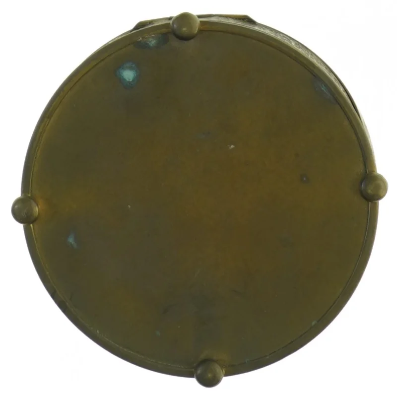 Antik messing æske (str. 12 x 4 cm)