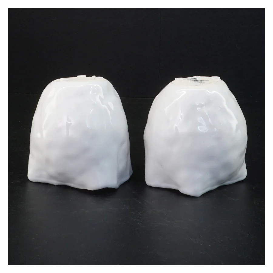 Hvide keramikpotter (str. 10 x 10 cm)