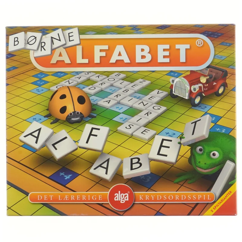 Børne Alfabet brætspil fra Alga (str. 32x26 cm)