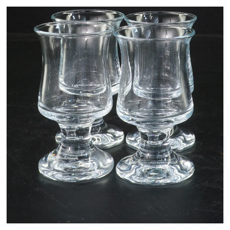 4 Skibsglas fra Holmegård. Sæt af glas (str. 10 cm)