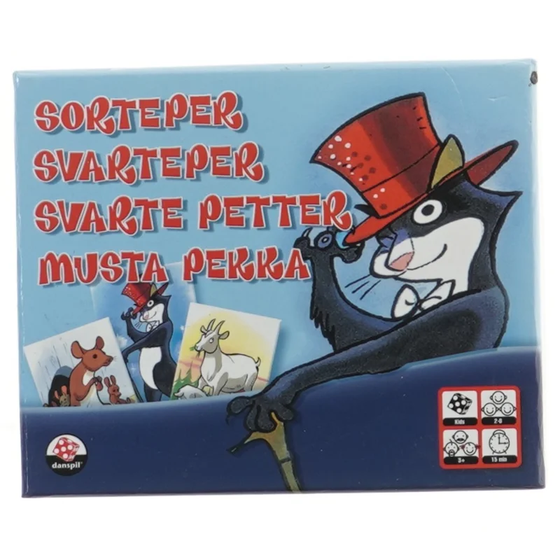 Sorteper kortspil fra Danspil (str. 17,5x14 cm)